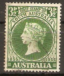 Australia 1955 3d First Stamp Commemoration. SG288.